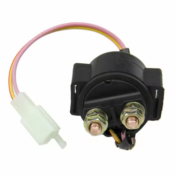 Relé De Arranque De Solenoide 12V Para Motocicleta GY6 50cc 70cc 90cc 110cc 125cc 150cc 200cc 250cc ATV Go-Kart Scooter Moped - 1