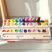 Juguete De Viaje De Madera Montessori Con Sorteo De Formas Y Conteo De Colores Y Números Para Niños De 3-6 Años Juego De Lógica Y Motricidad Finas - details 5