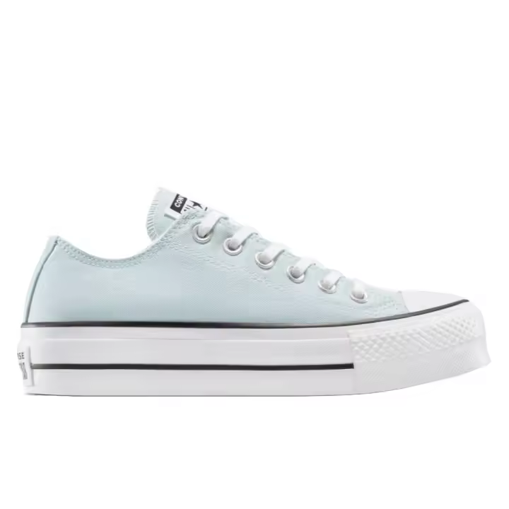 Zapatillas Azules Converse Chuck Taylor All Star Lift Ox Sugar Platform Baja Lona - 1