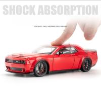 Modelo a Escala Dodge Challenger Hellcat SRT 1:24 Con Sonido Y Luz Vehículo De Colección Miniatura De Metal Y Plástico Para Niños - details 9