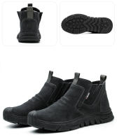 Botas De Trabajo Con Punta De Acero Anti-Pinchazos Indestructibles Para Hombre Zapatos De Seguridad Para Exteriores - details 9