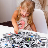 Libro De Tela Para Bebé Con Alta Contraste Negro Y Blanco Juguetes Sensoriales Para Niños Actividad De Felpa Regalos Para Bebés Vuelta a La Escuela - details 1