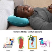 Cojín Inflable Portátil De Ultra Suave Para Soporte De Cuello Y Lumbar Cómodo Para Camping Piscina Y Viaje Color Variado - details 6