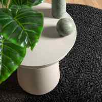 vidaXL Alfombra ZIZUR apariencia yute interior exterior antracita - details 1