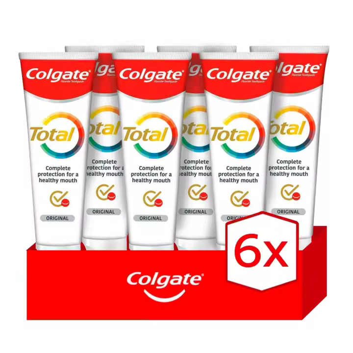 Pasta de dientes Colgate Total Original 24h de protección completa 75ml. Pack de 6 - 1