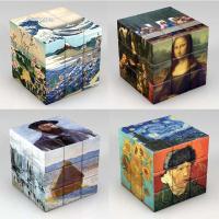 Cubo Mágico 3x3x3 Personalizado Con Patrón De Van Gogh Juguete Educativo Para Niños Regalos Creativos Y Desafiantes - details 0