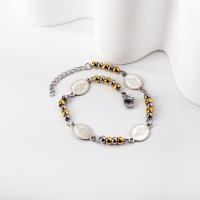 Pulsera De Rosario Cruz LUXUSTEEL Para Mujeres Y Hombres Joyería Cristiana Religiosa Ajustable Cadena De Enlace Metálica De Moda - details 10