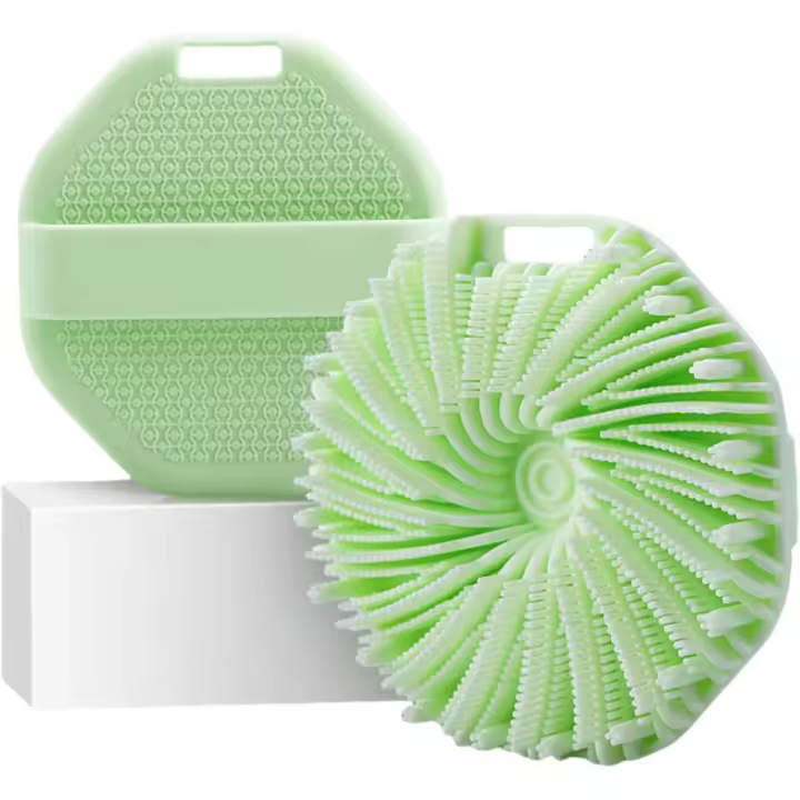 2025 Nuevo depurador corporal de silicona, cepillo corporal para ducha para una exfoliación eficaz en la ducha y un masaje suave (gris) - 1