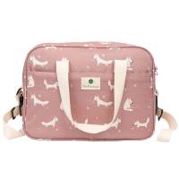 Bimbidreams Bolso Maternal  impermeable FOX coral  estampado zorritos - details 0