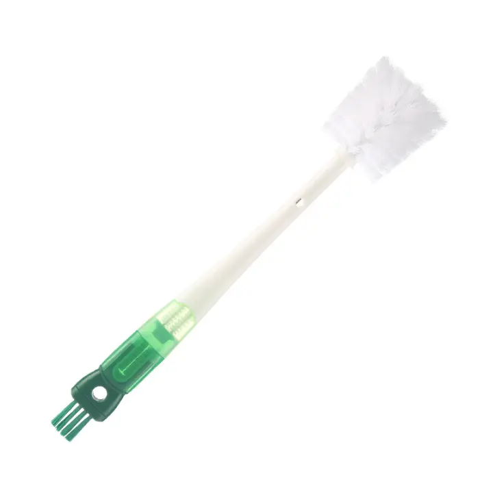 Cepillo Multifuncional 5en1 Para Vaso Y Botella Con Mango Largo Cepillo Para Agujeros Y Pajita Cubierta Para Vaso Material ABS - 1