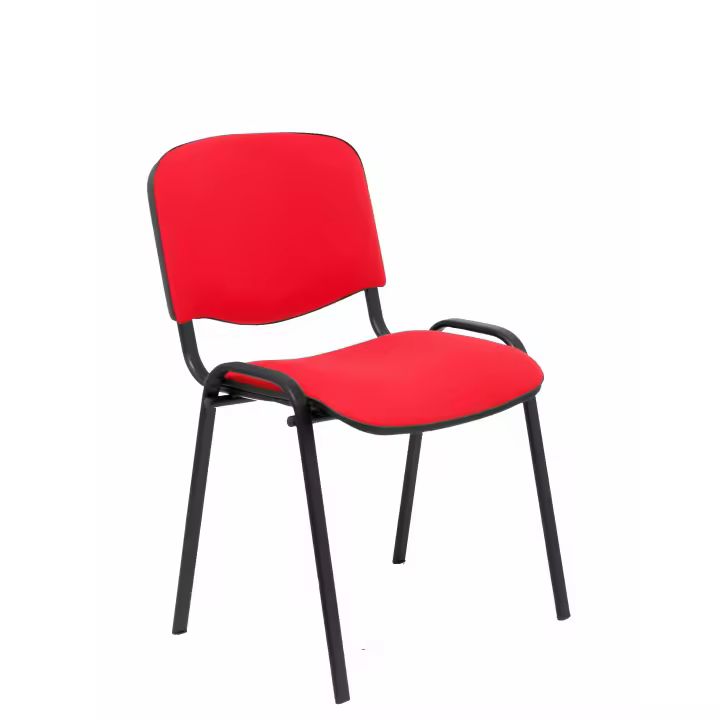 Piqueras Y Crespo Pack 2 Sillas Alcaraz Arán Rojo - Ergonómicas Apilables Multiusos - 1