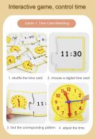 Reloj Educativo Para Niños Juguete Interesante De Horas Minutos Y Segundos Puzzle De Aprendizaje Preescolar Ayudas De Enseñanza Montessori - details 5