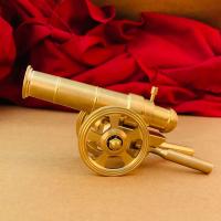 Modelo Militar De Cañón De Latón Sólido Souvenir De Descomposición Juguete Regalo Adorno Para Oficina Y Hogar Artesanía - details 1