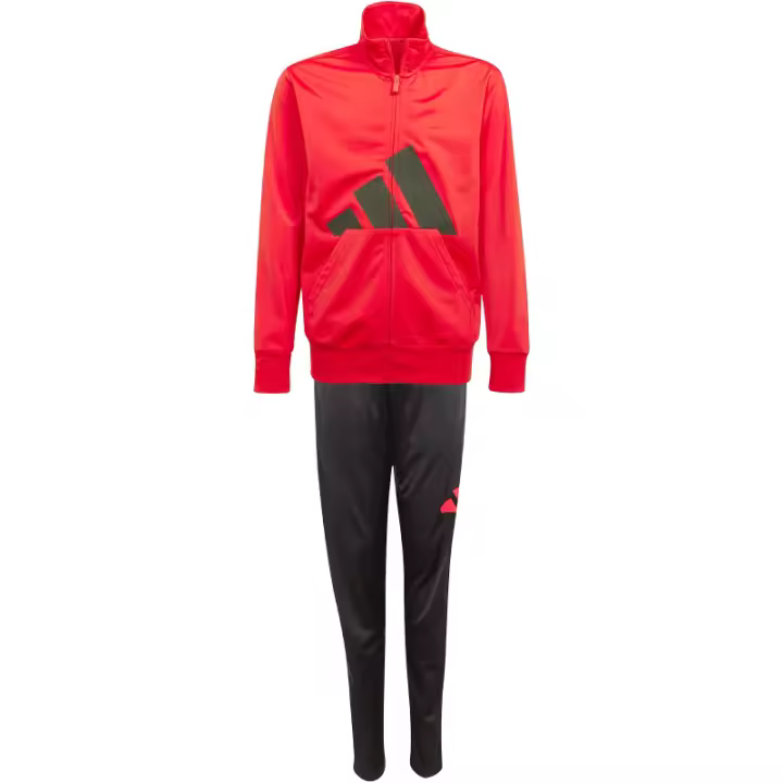 Adidas Essentials Climacool Big logo Chándal adolescente rojo/negro - 1