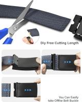 Belts for Men,Work Belts for Men,Mens Adjustable Canvas Fabric Nylon Golf Belt Fits Anywhere - details 2