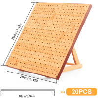 Tablero De Bloqueo De Crochet De Madera De Bambú Ajustable Reutilizable Para Grannysquare Tamaños 9.8/11.4 Pulgadas - details 6