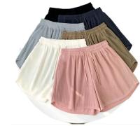 Nuevos Shorts De Lino Para Mujer Verano 2024 Cintura Alta Sobredimensionados Moda Casual Deportiva Pantalones Cortos Tallas S-4XL - details 23