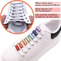 1Par De Lazos De Zapatos Elásticos Sin Amarrar Para Niños Y Adultos Adecuados Para Todas Las Zapatillas Y Zapatos Material De Poliéster Spandex Longitud Ajustable Hasta 170cm - details 1