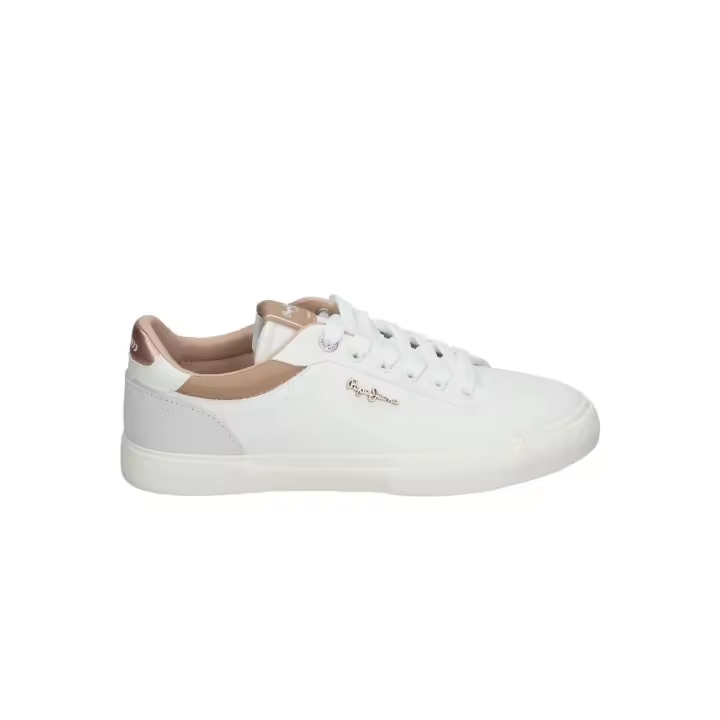 Zapatillas Pepe Jeans Kenton Court Golden Mujer Blanco - 1