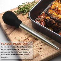 1Pc Herramienta De Barbacoa De Acero Inoxidable Con Pimienta De Aves De Azúcar Tubo De Succión De Aceite De Silicona Para Pato Asado - details 5