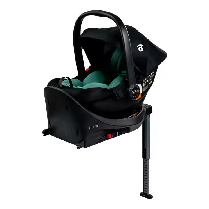 Asalvo Base ISOFIX Fortix – Desde el Nacimiento hasta 87 cm, Anclaje Seguro con ISOFIX + Pata de Apoyo, Compatible con Sillas Asalvo Grupo 0+ - 1
