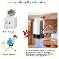 Bomba De Agua Portátil Recargable Por USB Para Botella Con Interruptor De Encendido Y Apagado Dispensador Automático Para Camping - details 3