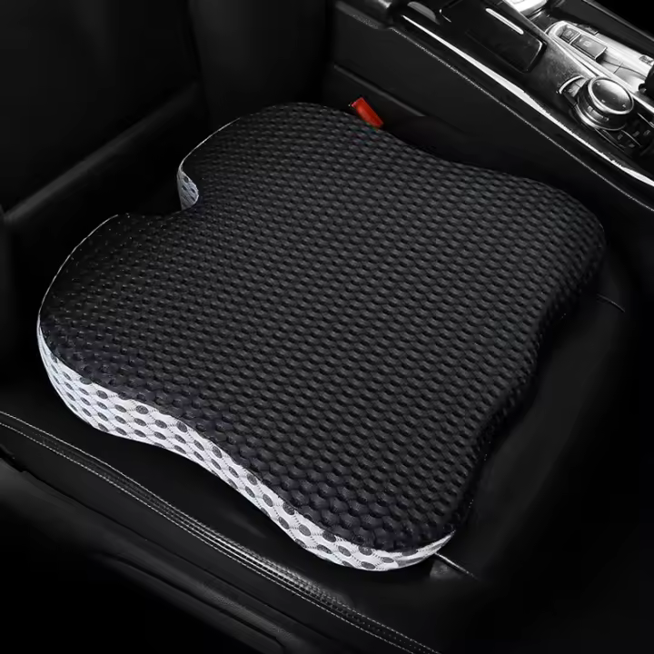 Cojín De Asiento De Coche De Memoria De Algodón Con Estructura De Cítralo Para Mayor Comodidad Y Ventilación 3D Malla Gruesa - 1