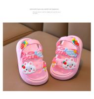 Sandalias De Flor Para Niñas Con Suela Suave Y Diseño De Conejo Antideslizante Zapatos Para Bebés De Dibujos Animados Adorables Talla 4-6Años - details 5