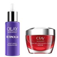 Olay PACK - Sérum De Noche - Retinol 24 - 40ml + Crema de Noche 50ml Regenerist 3 Areas Reafirma, Hidrata y Recupera  50ml. - details 1