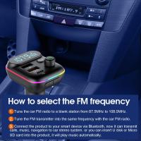 Transmisor FM Bluetooth Para Coche 5.0 Con Cargador USB PD Accesorios Electrónicos Carro GRWIBEOU MP3 Player - details 15