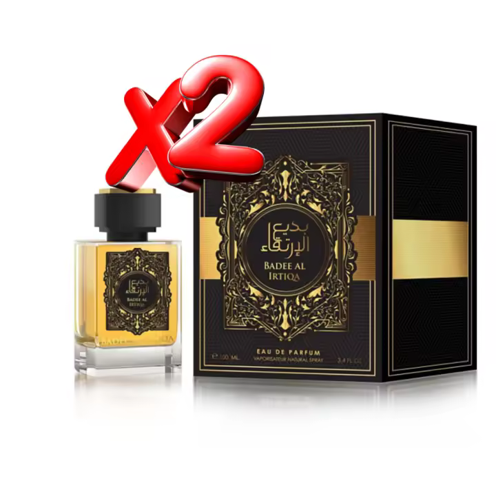2 UNIDADES BADEE AL IRTIQA Eau de Parfum Arabe Unisex100ml Montage Brands Fragancia inspirada en otros perfumes Unisex Hombre Mujer - 1