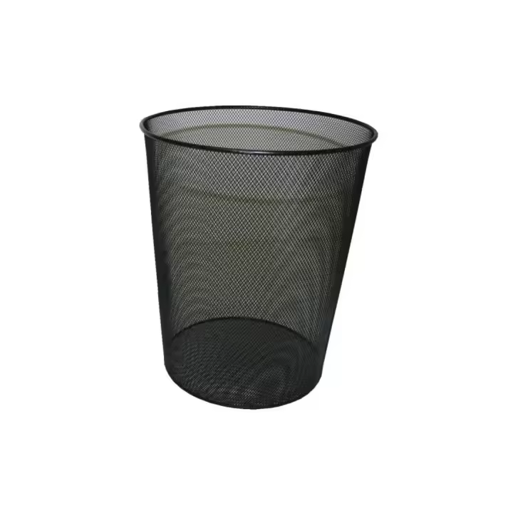 Bismark papelera de rejilla alta capacidad 18 litros 340x240 mm negro - 1
