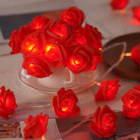 Luces De Navidad LED Rosa 20 Piezas Operadas Por Batería Para Decoración De Fiesta De Boda Y Valentín Guirnalda De Flores Fairy - details 29