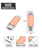 USB 2.0 Stick De Memoria 128GB 64GB 32GB 16GB Tipo-C Alta Velocidad Para Smartphone Regalo De Negocio U Disquete Multifuncional - details 0