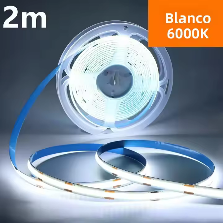 Tiras De LED COB 5V Alta Densidad Autoadhesivas Con Interruptor Lineal Flexible Para Decoración De Habitaciones Y Armarios - 1