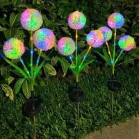 Luces Solares Para Jardín De Diente De León LED Esfera De Cebolla Luces Para Césped Patio Camino Decoración Moderna IP65 ABS - details 3