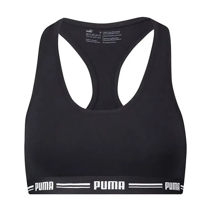 Puma Sujetador Deportivo Racer Back Negro Mujer - 1