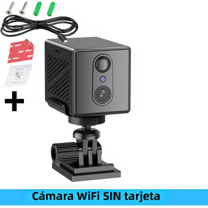 Cámara De Seguridad Wifi Mini Con Tarjeta TF Ultra HD Vigilancia Cámara De Video IP Con Batería De 2800 mAh Intercomunicador De Voz Low Power CCTV Para Interior - 1