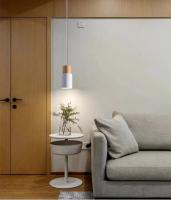 Lámpara Colgante Minimalista Para Dormitorio Y Barra Moderna Nórdica Individual Sin Bombillas Incluidas Metal Blanco Y Negro - details 9