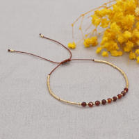 Pulsera Cruz Go2Boho Para Mujer Simple Y Colorida Con Cuentas Miyuki Delica Ajustable Cristalino Joyería Cristiana - details 6