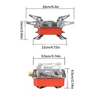 Estufa Portátil Para Camping Con Quemador Plegable Antiviento Para Cocinar Al Aire Libre Accesorios De Gas Para Senderismo Y Picnics - details 12