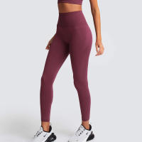 Leggings De Yoga Sin Costuras Para Mujer Levantador De Glúteos Deportivos De Fitness Y Gimnasio Pantalones De Running Terciopelo De Nylon De Cintura Elástica - details 33