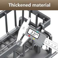 Organizador De Fregadero ABS Plástico Soporte Para Esponja Y Toalla Riesgo De Rusticidad Auto-draining Capacidad De Soporte Fuerte - details 2