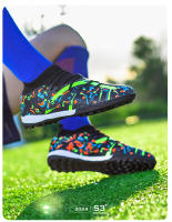 Zapatos De Fútbol FG/TF Para Hombres Y Mujeres Antideslizantes Duraderos Entrenamiento Al Aire Libre Microfibra - details 16