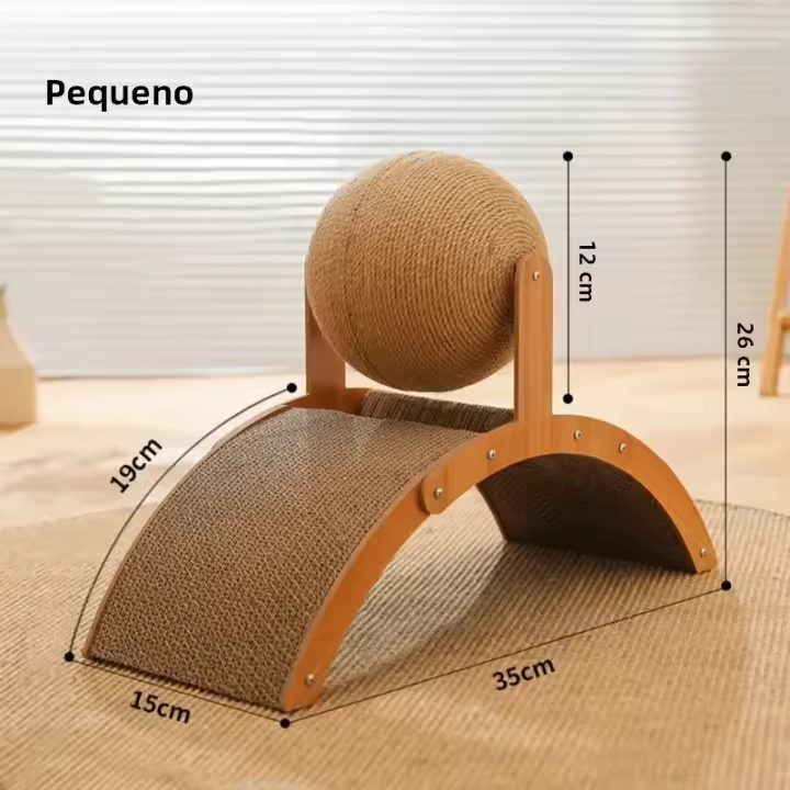 Juguete Interactivo Para Gatos Placa De Rasguñado Vertical Con Diseño De Bolas Resistente Al Desgaste Y No Desprendible Juguetes Para Mascotas Estables Para El Hogar - 1