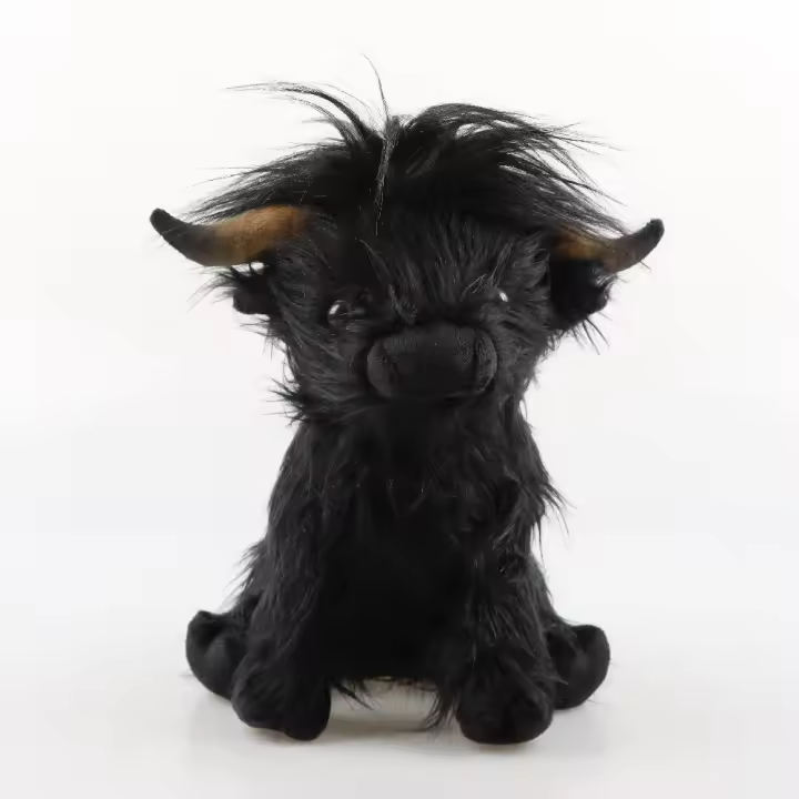 Muñeco De Peluche De 25cm De Vaca Highland Simulación Juguete Suave Para Niños Regalo Decoración De Habitación Regalo Para Bebés - 1