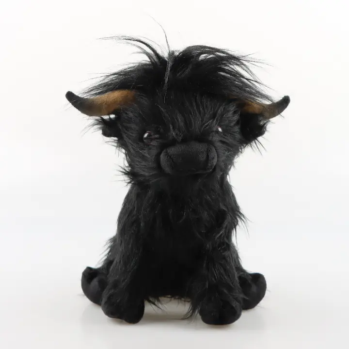 Muñeco De Peluche De 25cm De Vaca Highland Simulación Juguete Suave Para Niños Regalo Decoración De Habitación Regalo Para Bebés - 1
