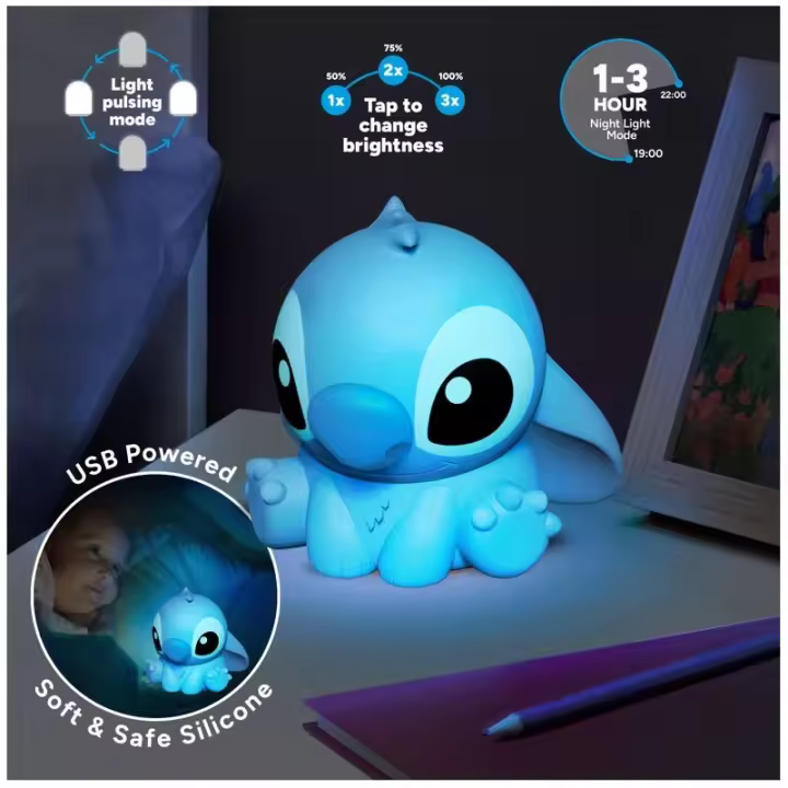 Lámpara de silicona 3d paladone disney stitch - 1