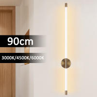 Lámpara De Pared LED Interior 70cm 90cm Luz De Decoración Para Sofa Y Dormitorio Fuente De Iluminación Blanca Y Dorada - details 0