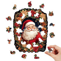 Rompecabezas 3D De Madera Dificultad Alta De Santa Claus Personalizado Juguete Educativo Para Niños Y Adultos Regalo Familiar Interactivo - details 1